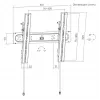 GEMBIRD tv-muurbeugel, PRO-serie (kantelbaar), 32–65 inch