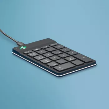 R-Go Tools numeriek toetsenblok R-Go Numpad Break, ergonomisch numeriek toetsenblok met pauzesoftware, bedraad, zwart