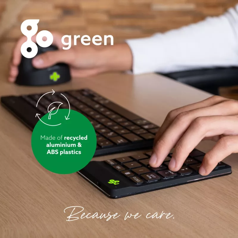 R-Go Tools numeriek toetsenblok R-Go Numpad Break, ergonomisch numeriek toetsenblok met pauzesoftware, bluetooth, zwart