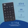 R-Go Tools numeriek toetsenblok R-Go Numpad Break, ergonomisch numeriek toetsenblok met pauzesoftware, bluetooth, zwart