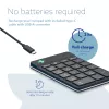R-Go Tools numeriek toetsenblok R-Go Numpad Break, ergonomisch numeriek toetsenblok met pauzesoftware, bluetooth, zwart