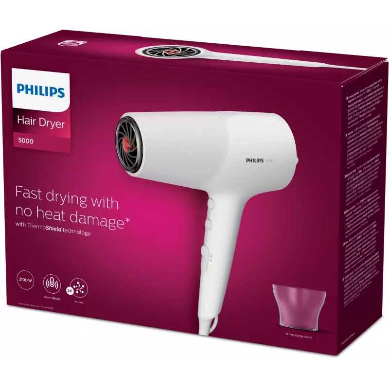 Philips 5000-serie BHD500/00 haardroger 2100 W wit