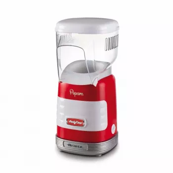 Ariete 2956, Pop Corn Party Time, popcornmachine, verandert 60 g mais in 2 minuten met hete lucht in popcorn, vetvrij, 1000 watt, rood