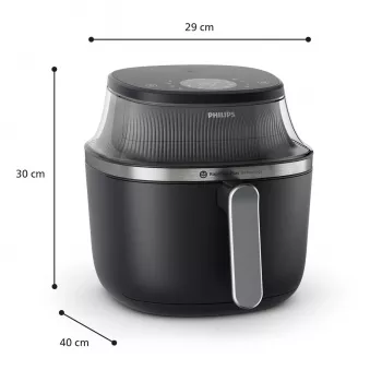 Philips 3000 Serie NA322/00 friteuse enkel 4,2 L vrijstaand model 1400 W heteluchtfriteuse koper, zwart