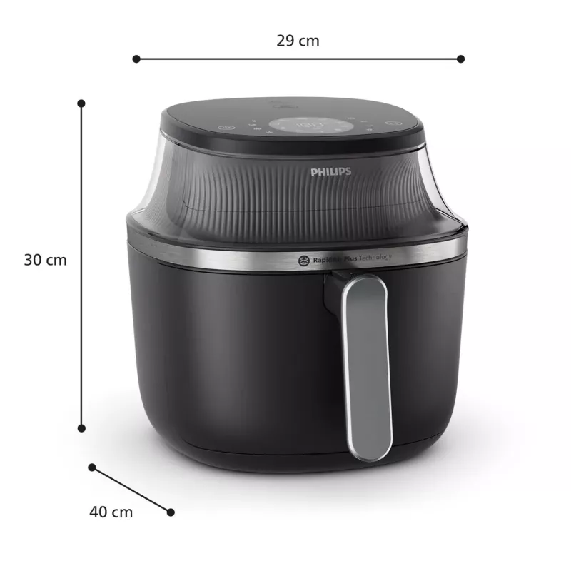 Philips 3000 Serie NA322/00 friteuse enkel 4,2 L vrijstaand model 1400 W heteluchtfriteuse koper, zwart