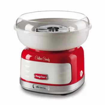 Ariete Cotton Candy suikerspinmachine, 450 W, rood, rood, harde snoepjes, kristalsuiker, 500 W, 280 mm, 280 mm, 265 mm