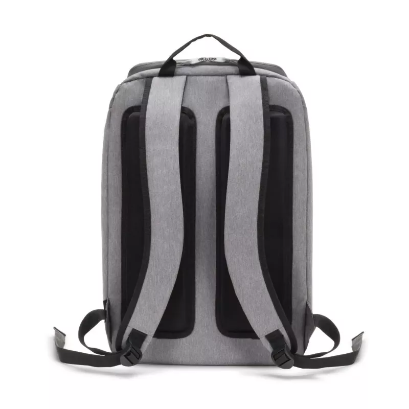 DICOTA backpack Eco Motion – 13-15,6 inch notebookrugzak – lichtgrijs / 600d Rpe polyester