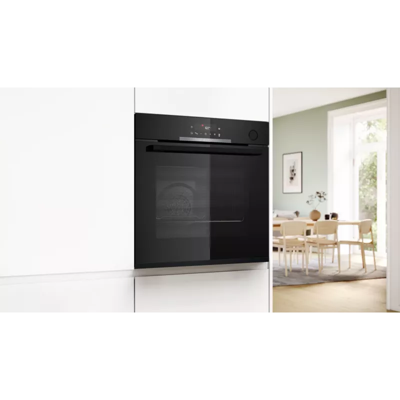 Inbouw-elektrische oven Bosch Serie 4 HRG312BB4, 71 l, 3600 W, zwart, touchbediening, A+