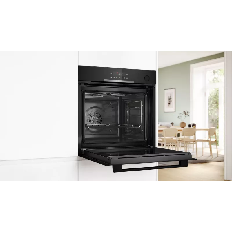 Inbouw-elektrische oven Bosch Serie 4 HRG312BB4, 71 l, 3600 W, zwart, touchbediening, A+