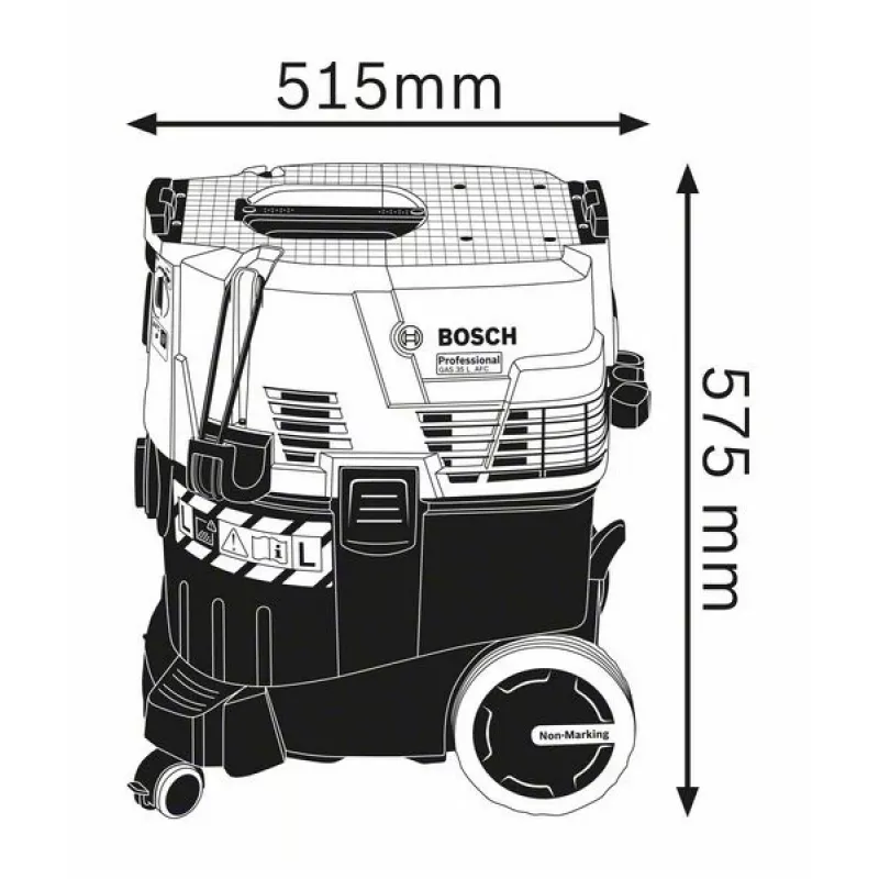 Bosch GAS 35 L AFC Professional zwart, blauw 1200 W