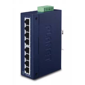 PLANET Industrial slanke Type-S-switch IP30 8-poorts
