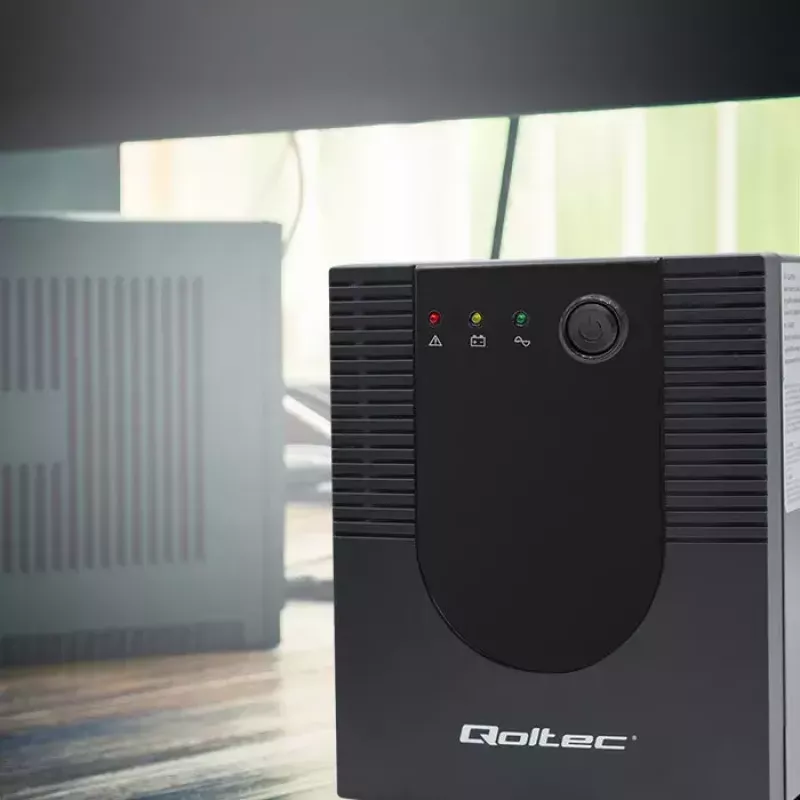 Qoltec UPS 53776 line-interactive 1,5 kVA 900 W 4 AC-uitgangen