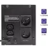 Qoltec UPS 53776 line-interactive 1,5 kVA 900 W 4 AC-uitgangen