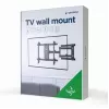 Gembird WM-80ST-05 kantelbare en draaibare tv-wandbeugel, 37-80 inch, tot 50 kg