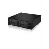 ICY BOX - IB-2242U2K - backplane, 4x U.2 2,5 NVMe SSD (6-15 mm) voor 1x 5,25 bay - black