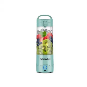 Sportmixer NUTRIBULLET Portable 0,475 L blauw, op batterijen, Tritan-beker, RVS-messen