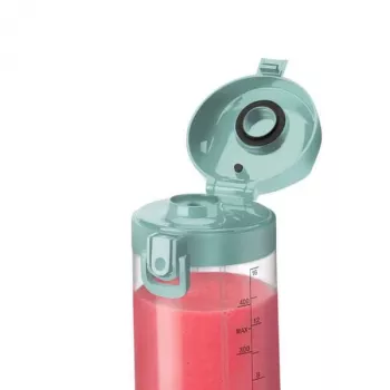 Sportmixer NUTRIBULLET Portable 0,475 L blauw, op batterijen, Tritan-beker, RVS-messen