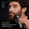 Braun BeardTrimmer 9 BT9560 baardtrimmer batterij 52 2 cm nat & droog zwart, zilver
