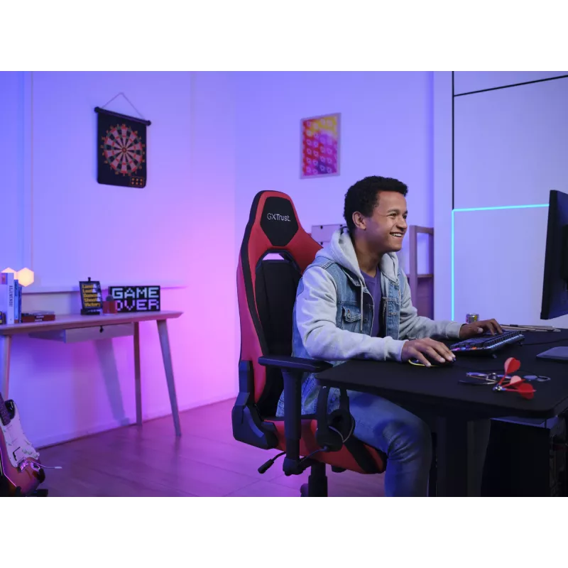 Trust GXT 714 RUYA universele gamingstoel zwart, rood