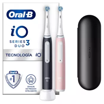 Oral-B iO3 Duo volwassenen trilstift zwart, rosé, wit