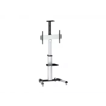 Equip 650602 37-70“ 90° draaibare enkeldisplay-LFD-rolwagen, 50 kg, 94 cm (37 inch), 177,8 cm (70 inch), 200 x 200 mm, 600 x 400 mm, -12 - 5°
