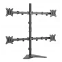 Equip 17 inch-32 inch verstelbare bureaustandaard voor vier monitoren