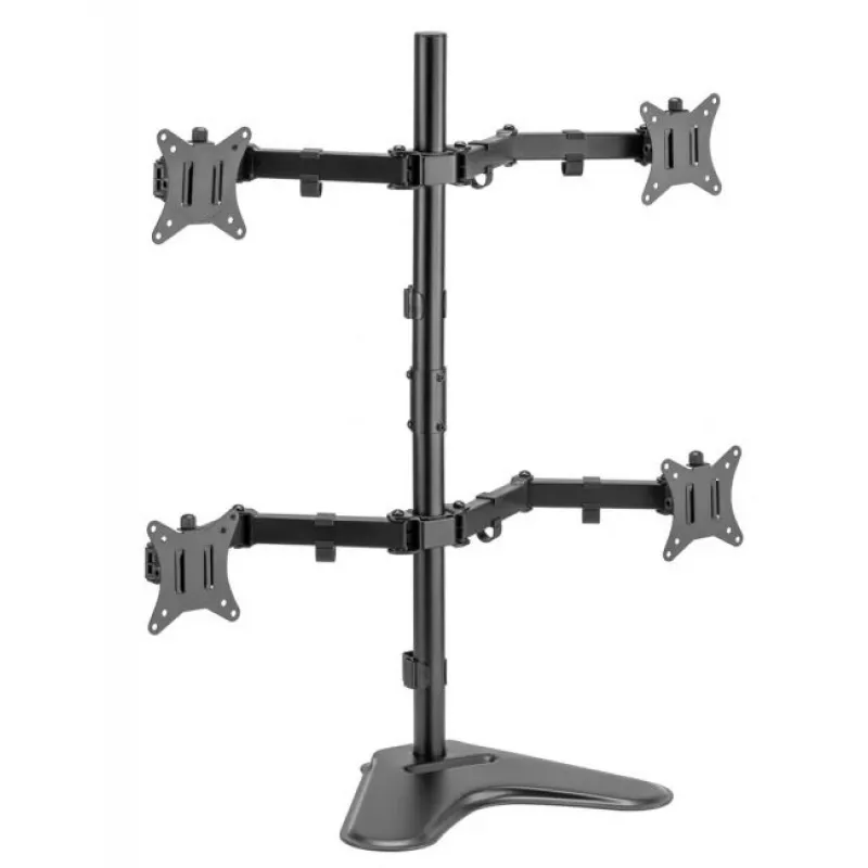 Equip 17 inch-32 inch verstelbare bureaustandaard voor vier monitoren
