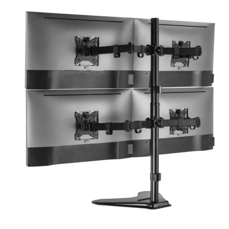 Equip 17 inch-32 inch verstelbare bureaustandaard voor vier monitoren