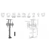 Gemotoriseerde afstandsbediening-TV-standaard Equip 37–65 inch