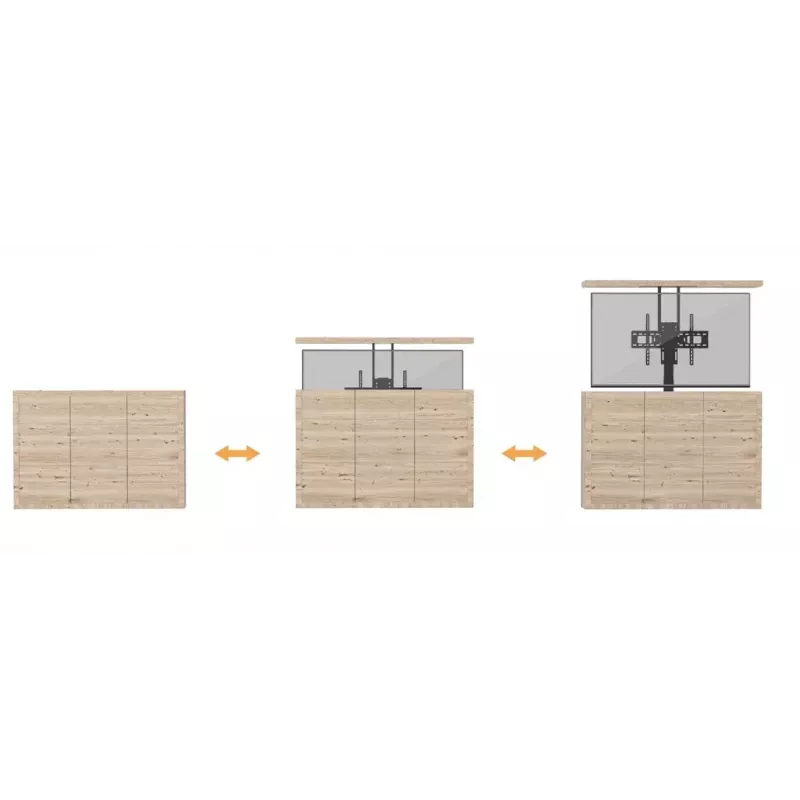 Gemotoriseerde afstandsbediening-TV-standaard Equip 37–65 inch
