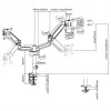 Equip 17 inch-32 inch dual monitor bureauhouder