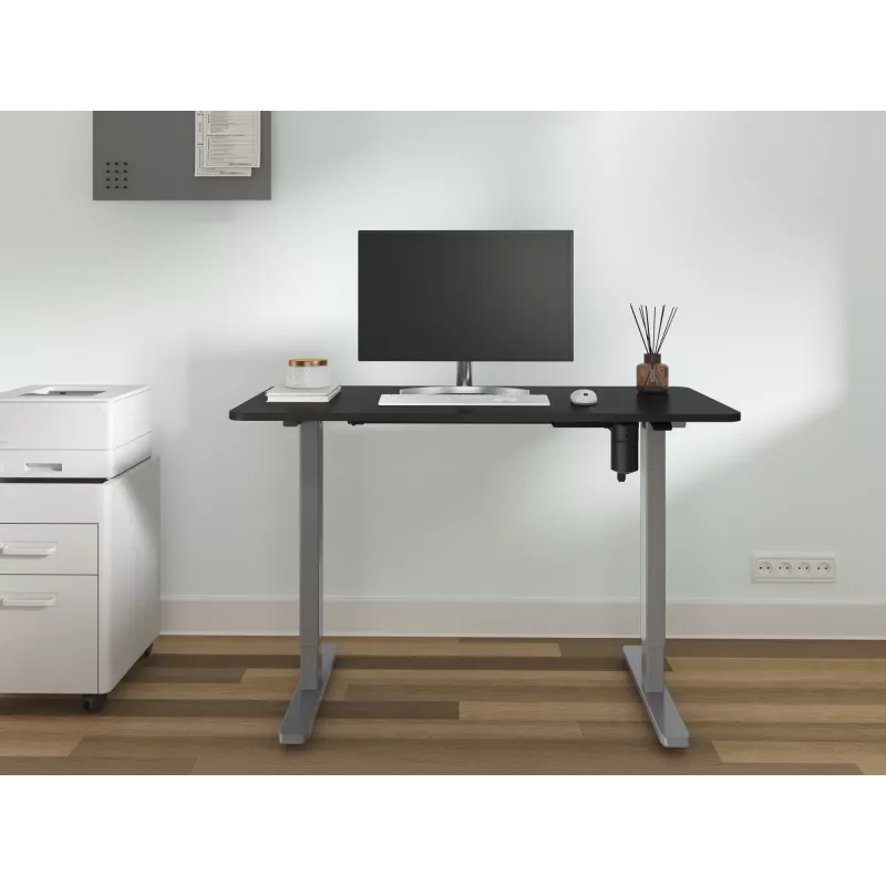 Equip ERGO elektrisch zit-sta bureauframe met tafelblad, grijs