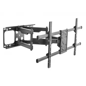 Equip 37–90 inch kantel-/zwenkbare TV-wandhouder, 200 x 200 mm, 816 x 410 mm, -15 - 5°, -60 - 60°, staal, zwart