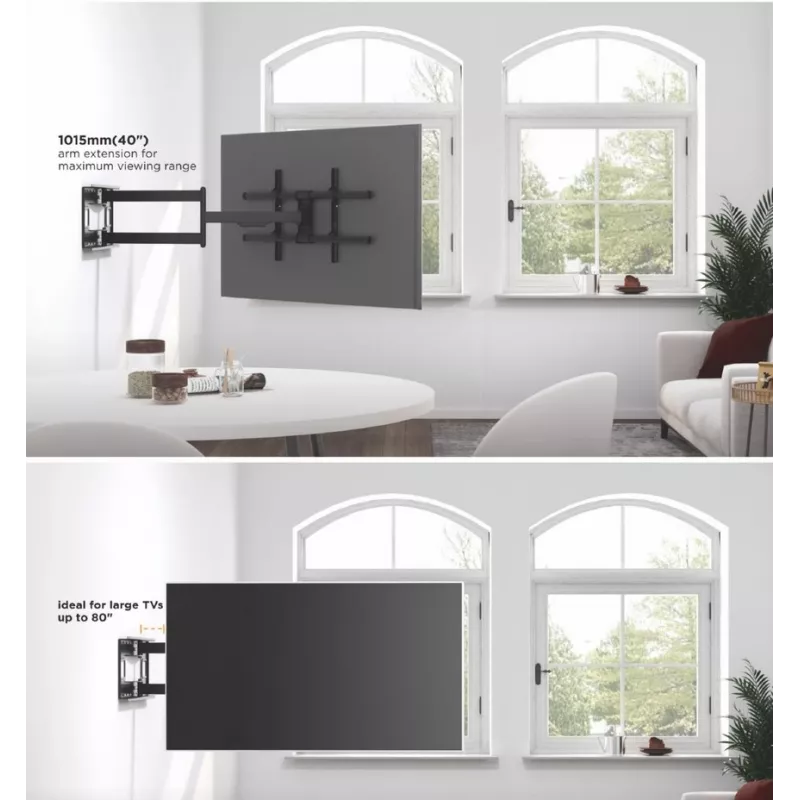 Equip 650327 43 inch-80 inch lange arm volledig beweegbare TV-wandhouder