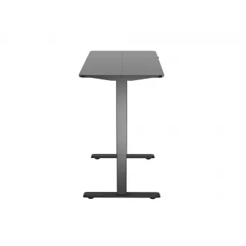 Elektrisch zit-sta tafelonderstel Equip 650812, zwart, rechthoekig, kunststof