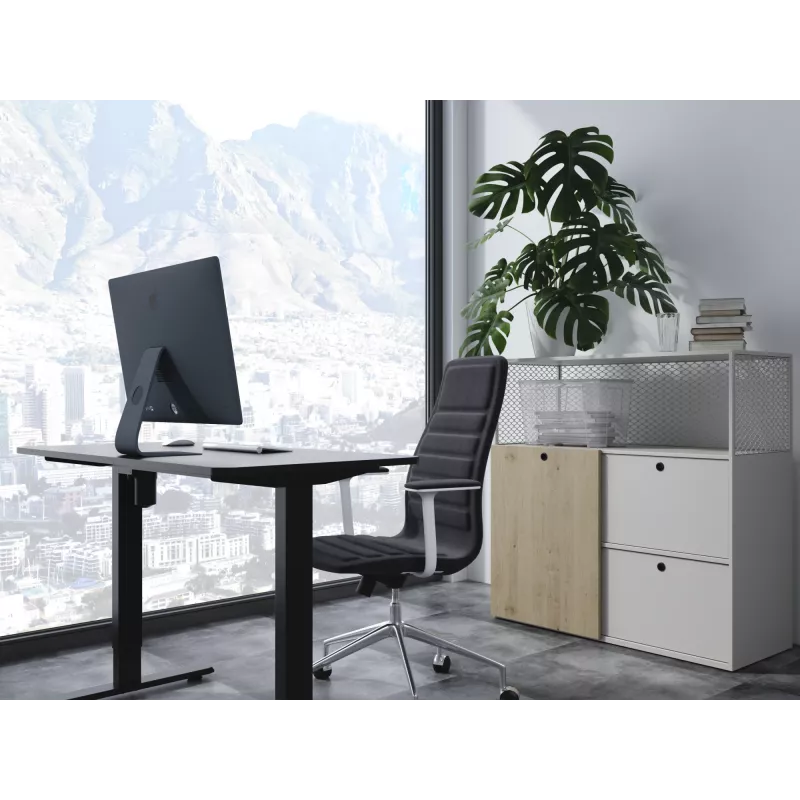 Equip ERGO 650812 elektrisch zit-sta-bureau met bureaublad, zwart