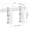 Equip 37 inch-70 inch pop-out videowandbeugel
