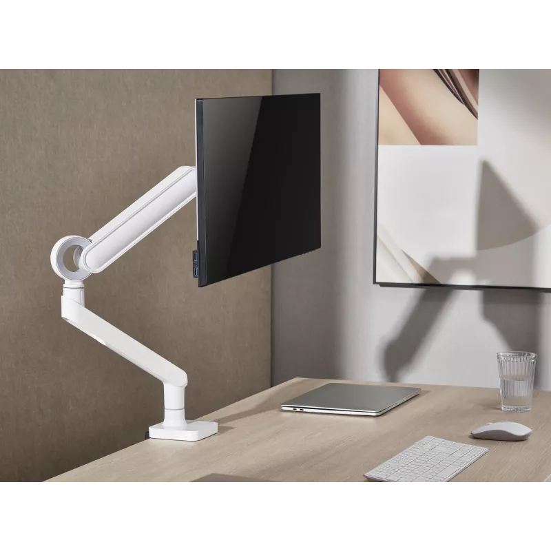 Equip 17 inch-35 inch premium monitor tafelbeugel, wit