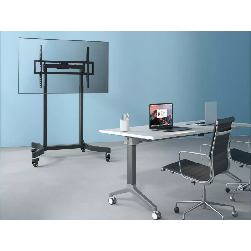 Equip 55 inch-100 inch mobiele gemotoriseerde LFD-rolwagen