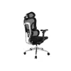 Equip ergonomische premium bureaustoel met hoofdsteun en armleuningen, zwart