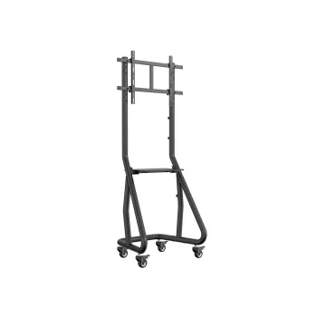 Equip 37 inch–80 inch robuuste tv-rolwagen, 94 cm (37 inch), 2,03 m (80 inch), 200 x 200 mm, 600 x 400 mm, aluminium, kunststof, roestvrij staal, zwart