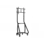 Equip 37 inch–80 inch robuuste tv-rolwagen, 94 cm (37 inch), 2,03 m (80 inch), 200 x 200 mm, 600 x 400 mm, aluminium, kunststof, roestvrij staal, zwart