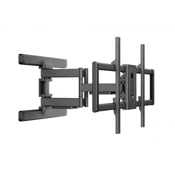 Equip 43–100 inch full-motion tv-wandbeugel, 200 x 200 mm, 800 x 400 mm, -10 - 5°, -60 - 60°, kunststof, roestvrij staal, zwart