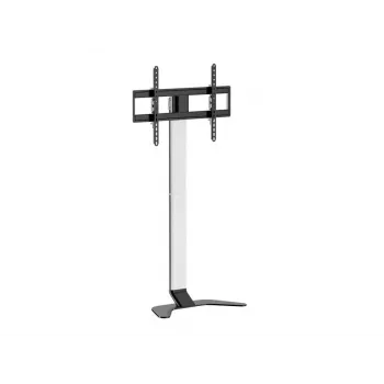 Tv-voet/beugel EQUIP 650614 voor 37–86 inch schermen, tot 45 kg, VESA 100x100–600x400, hoogte 900–1100 mm, kanteling -10° tot 5°, zilver