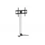 Tv-voet/beugel EQUIP 650614 voor 37–86 inch schermen, tot 45 kg, VESA 100x100–600x400, hoogte 900–1100 mm, kanteling -10° tot 5°, zilver