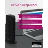 ICY BOX IB-DK2252AC bekabeld USB 3.2 Gen 1 (3.1 Gen 1) Type-C zwart