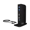 ICY BOX IB-DK2252AC bekabeld USB 3.2 Gen 1 (3.1 Gen 1) Type-C zwart