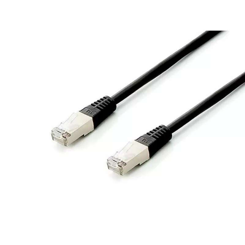 Equip Cat.6A Platinum S/FTP patchkabel, zwart, 5.0m, 5pcs/set