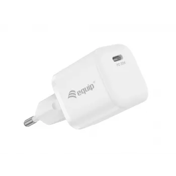 Equip 1-poorts 20W USB-C PD-oplader, 25 stuks/pack., binnen, AC, 12 V, wit