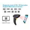 Equip draadloze 2D dual-mode 2,4GHz + Bluetooth barcodescanner, met standaard
